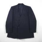 BURBERRY Made in Japan Peak Lapel Double-Breasted Blazer Suit, Size M, Wool and Mohair Stripe