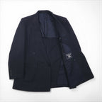 BURBERRY Made in Japan Peak Lapel Double-Breasted Blazer Suit, Size M, Wool and Mohair Stripe