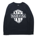 HILFIGER DENIM (TOMMY HILFIGER) NY Print Sweatshirt L Black people's place original Made in Turkey