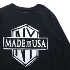 HILFIGER DENIM (TOMMY HILFIGER) NY Print Sweatshirt L Black people's place original Made in Turkey