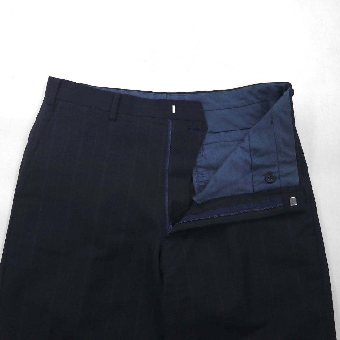 BURBERRY Made in Japan Peak Lapel Double-Breasted Blazer Suit, Size M, Wool and Mohair Stripe