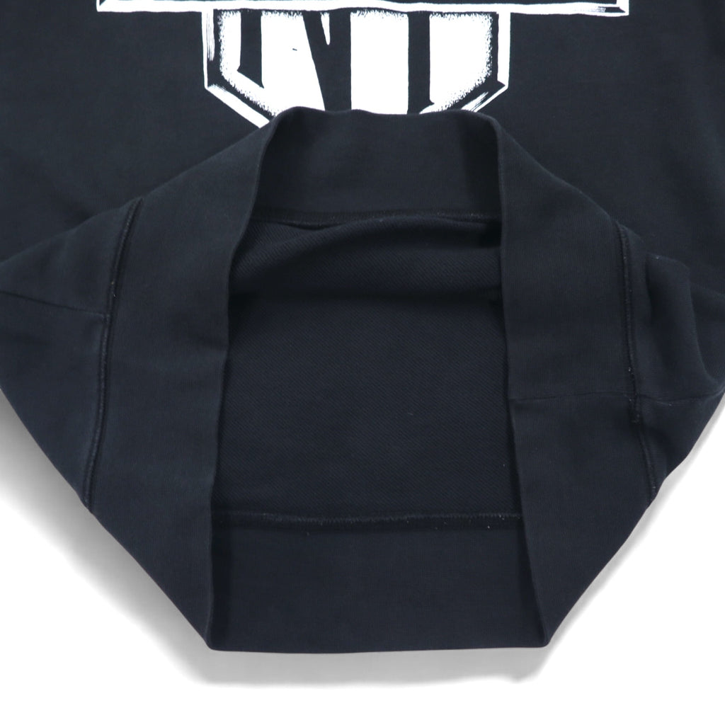 HILFIGER DENIM (TOMMY HILFIGER) NY Print Sweatshirt L Black people's place original Made in Turkey