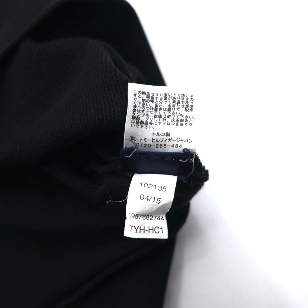 HILFIGER DENIM (TOMMY HILFIGER) NY Print Sweatshirt L Black people's place original Made in Turkey
