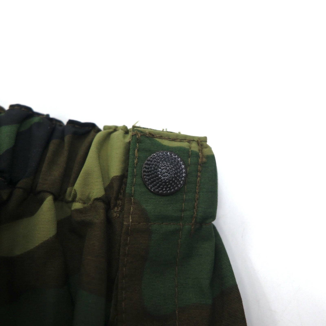 Vintage 90s Italian Army Tech Pants E.I. 90年代 イタリア軍 ミリタリー ナイロンパンツ レインパンツ M カーキ ウッドランド カモフラ 防水