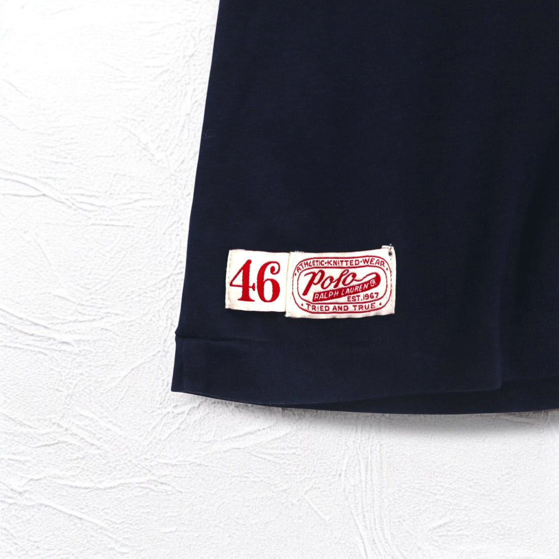 POLO RALPH LAUREN リンガーネック ベースボール プリント Tシャツ XL ネイビー Novelty Polo Swoosh Tee