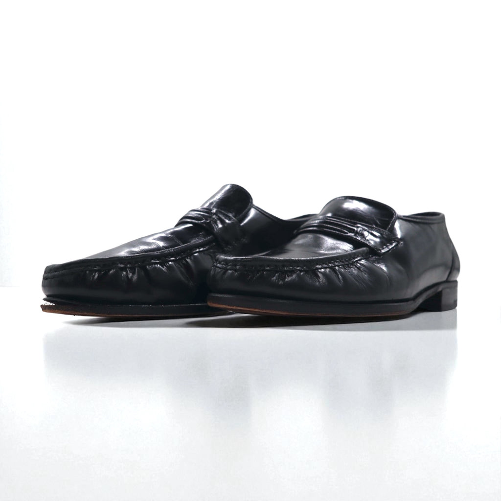 FLORSHEIM Slip-on Loafers, Size 28cm, Black Leather, 17089