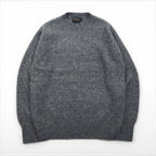 PENDLETON Shetland Wool Crew Neck Knit Sweater, Size L, Gray, SHETLAND WASHABLE WOOL AF632-61322