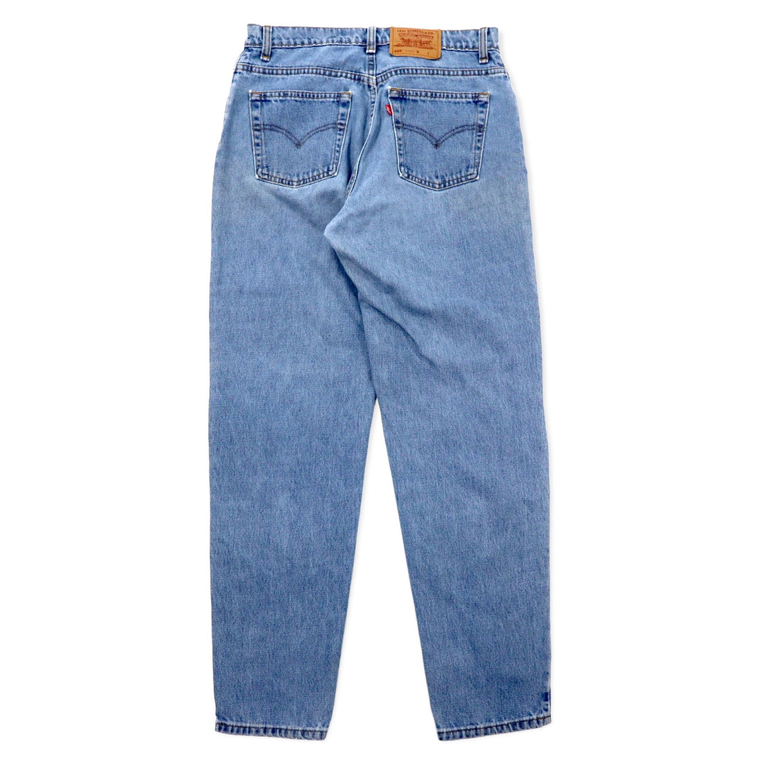 Levi's Made in Canada 90s 550 Relaxed Fit Tapered Denim Pants Size 32 Blue Cotton Zipper Fly Button Back 217 59550-4891