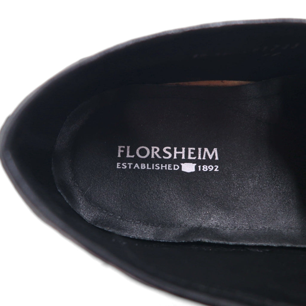 FLORSHEIM Slip-on Loafers, Size 28cm, Black Leather, 17089