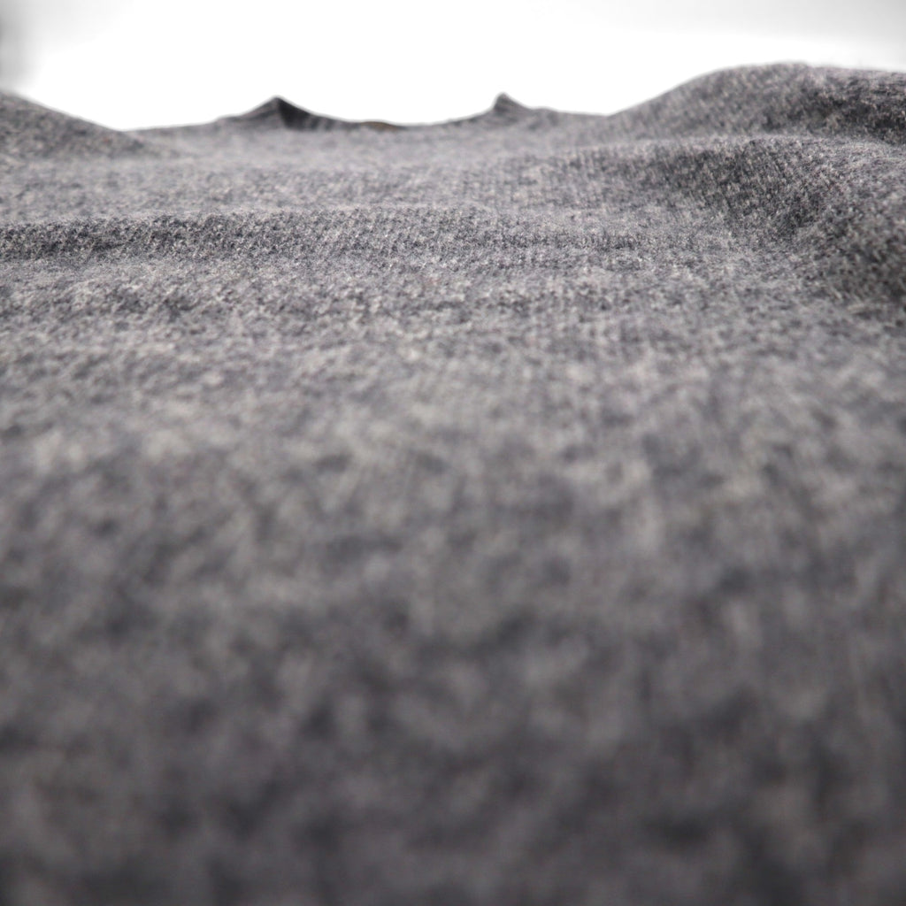 PENDLETON Shetland Wool Crew Neck Knit Sweater, Size L, Gray, SHETLAND WASHABLE WOOL AF632-61322