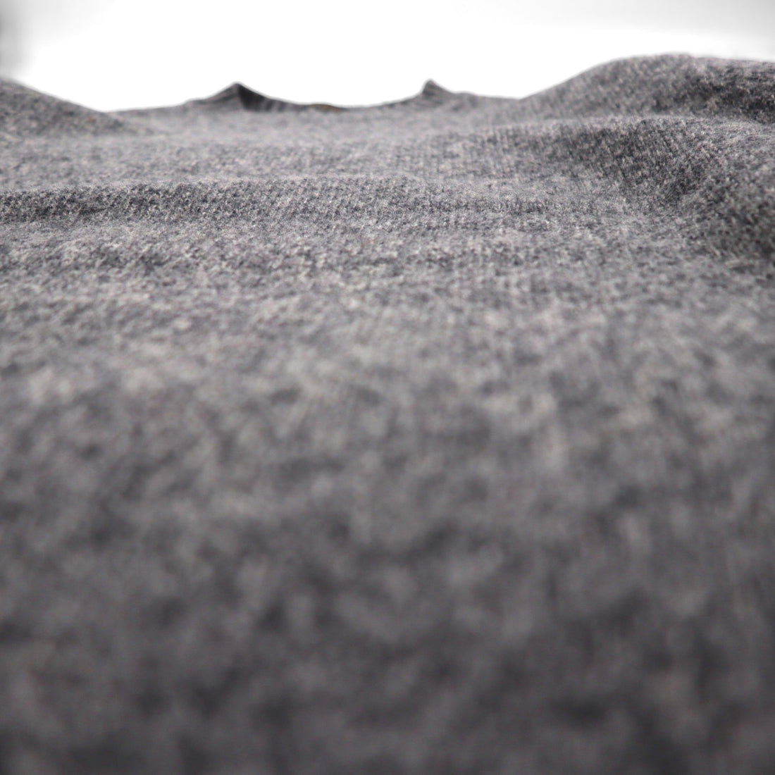 PENDLETON Shetland Wool Crew Neck Knit Sweater, Size L, Gray, SHETLAND WASHABLE WOOL AF632-61322