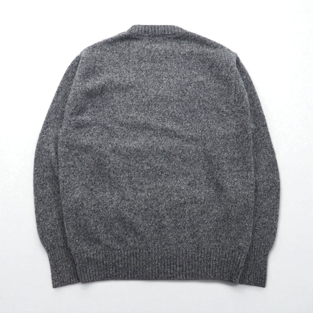PENDLETON Shetland Wool Crew Neck Knit Sweater, Size L, Gray, SHETLAND WASHABLE WOOL AF632-61322