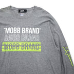 MOBB. × Champion ロングスリーブ Tシャツ ロンT XL グレー 袖プリント エルサルバドル製