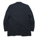 70s The JC Penney Comfort Blazer 2B Tailored Jacket Blazer L Black Polyester