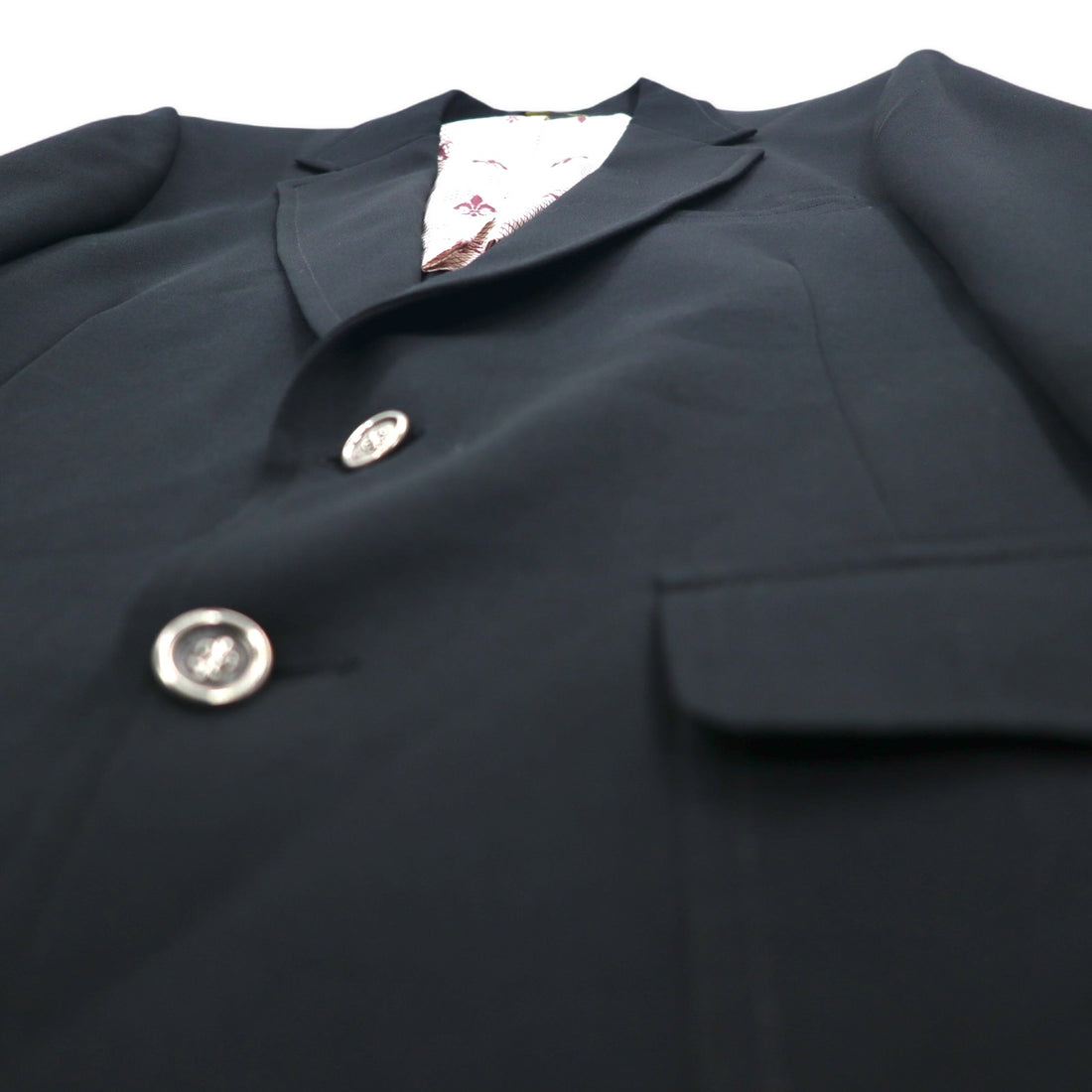 70s The JC Penney Comfort Blazer 2B Tailored Jacket Blazer L Black Polyester