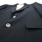 70s The JC Penney Comfort Blazer 2B Tailored Jacket Blazer L Black Polyester