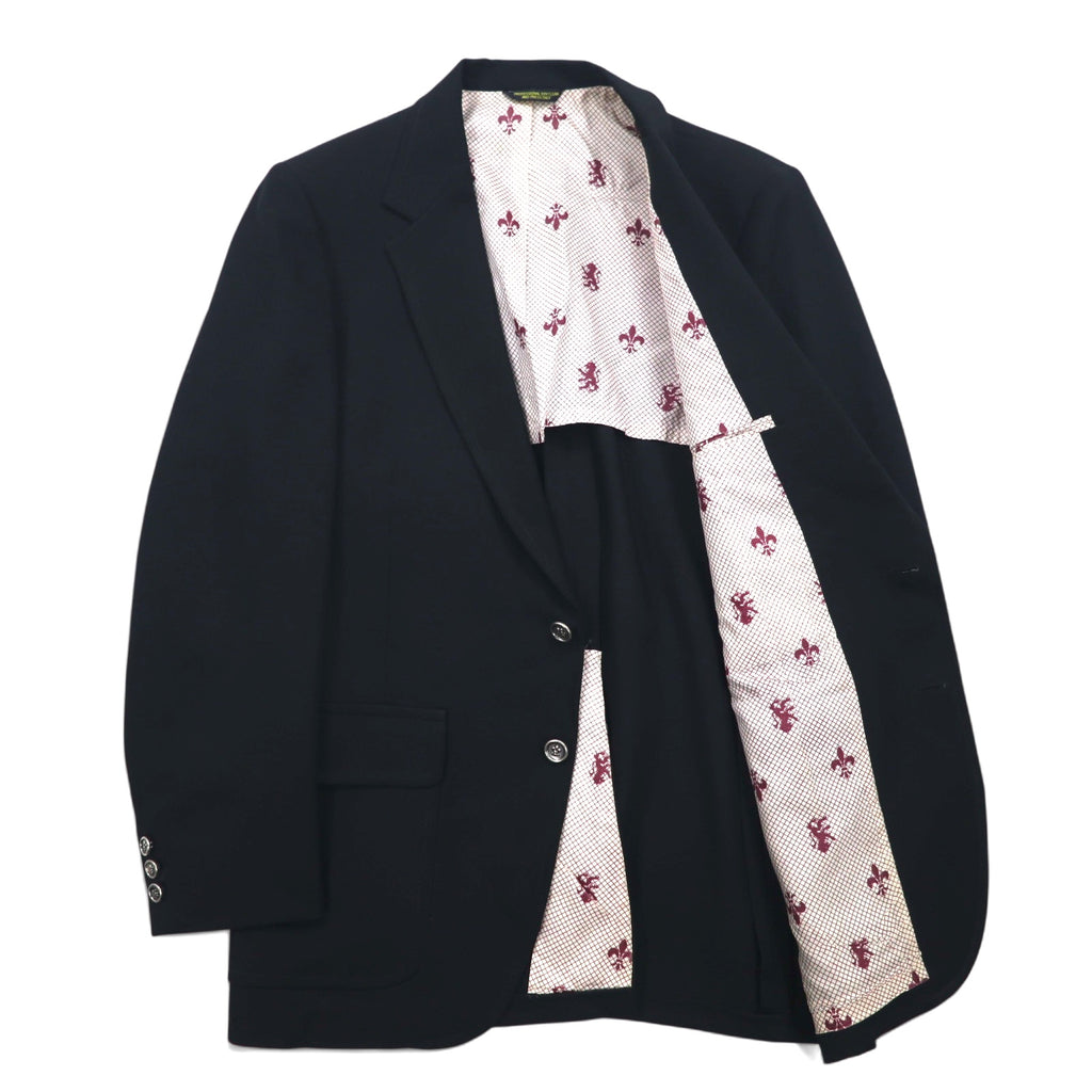 70s The JC Penney Comfort Blazer 2B Tailored Jacket Blazer L Black Polyester
