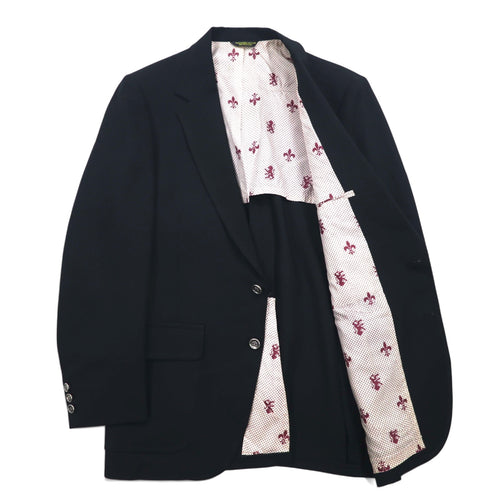 70s The JC Penney Comfort Blazer 2B Tailored Jacket Blazer L Black Polyester