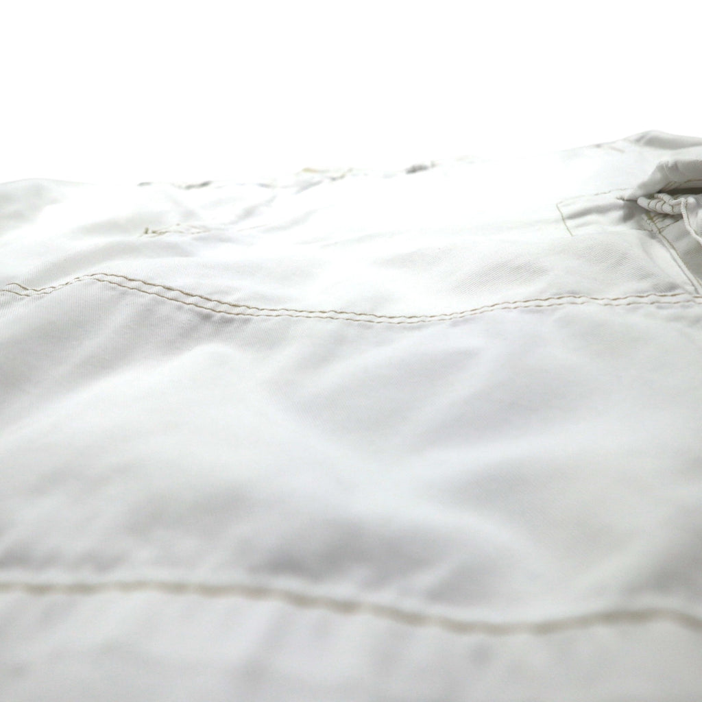 Polo by Ralph Lauren 90s Oversized Polo Chino Baggy Short Cargo Pants, 3XL, White, Knee-Length