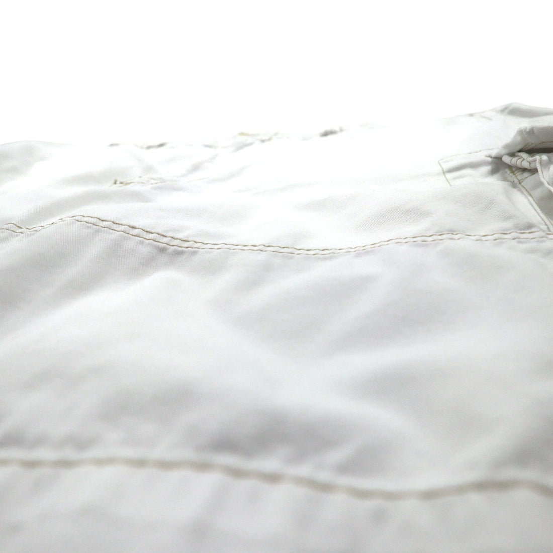 Polo by Ralph Lauren 90s Oversized Polo Chino Baggy Short Cargo Pants, 3XL, White, Knee-Length