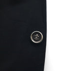 70s The JC Penney Comfort Blazer 2B Tailored Jacket Blazer L Black Polyester