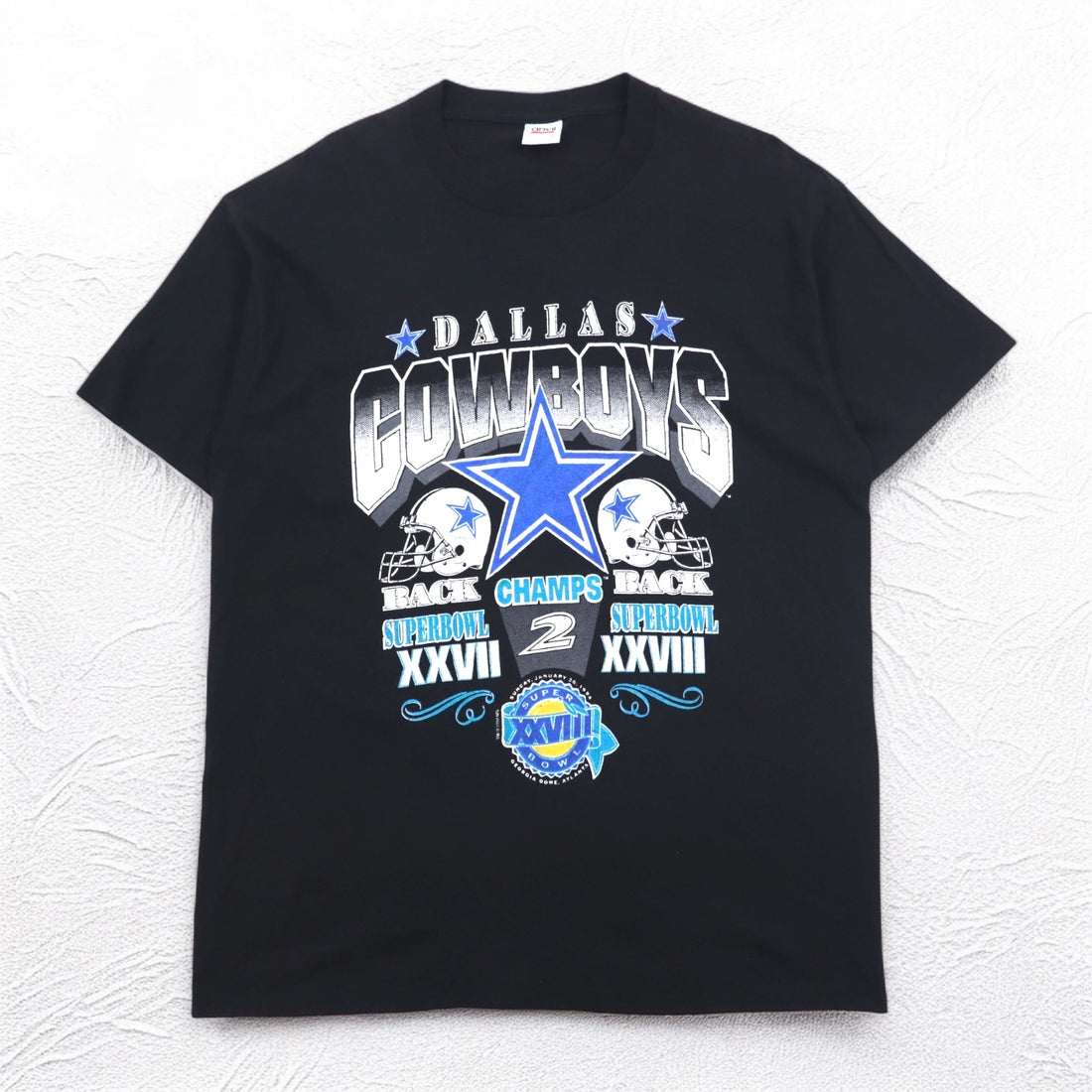 Vintage 90s USA Made T-Shirt anvil 90s USA Made NFL Print T-Shirt XL Black DALLAS COWBOYS