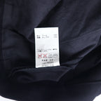VAINL ARCHIVE タック ワイド スラックスパンツ S ネイビー ウール 2216022 日本製