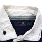 POLO RALPH LAUREN Striped Polo Shirt, Size Small, Navy, Striped, Pique, Embroidered Emblem Logo, RLYC