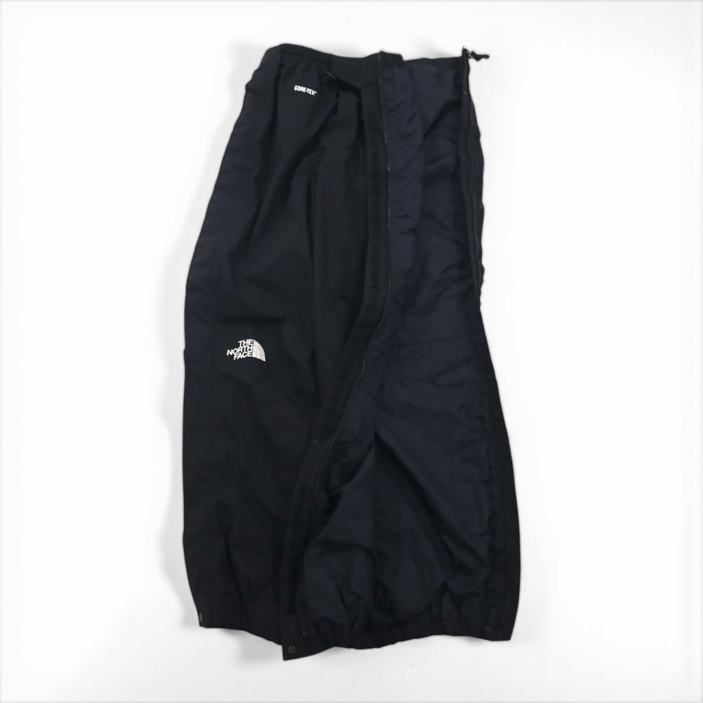 THE NORTH FACE GORE-TEX Shell Pants, Outdoor Rain Pants, Size L, Black, Waterproof, Side Zip