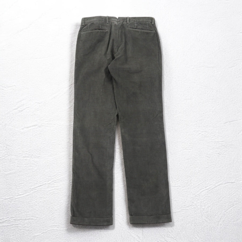 Polo by Ralph Lauren コーデュロイ スラックスパンツ M グレー FINE EUROPEAN TAILORING