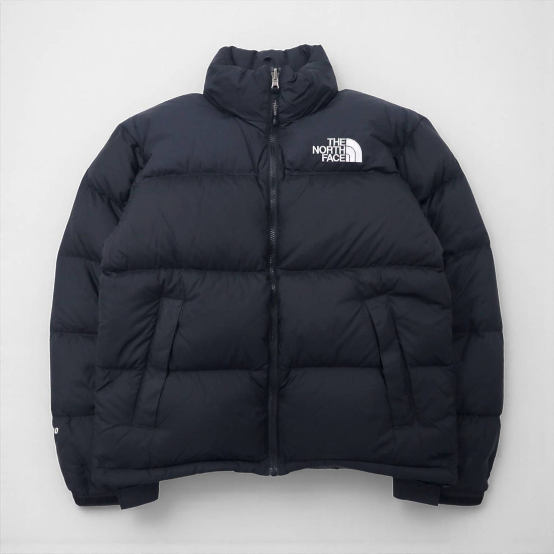 THE NORTH FACE Nuptse 700-fill Power Down Jacket S Hooded Embroidered Logo ND01586