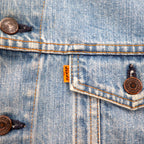 LEVI'S VINTAGE CLOTHING (LVC) USA made 1970s Reproduction 3rd Type Denim Jacket G-Jean M Blue Orange Tab 72351-0003