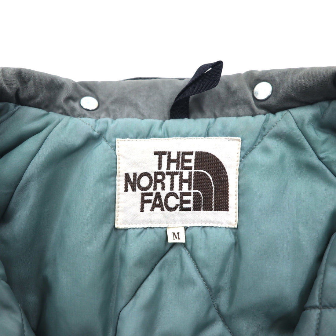 THE NORTH FACE detachable hood mountain parka M khaki cotton double zip zip-in-zip NY-2153