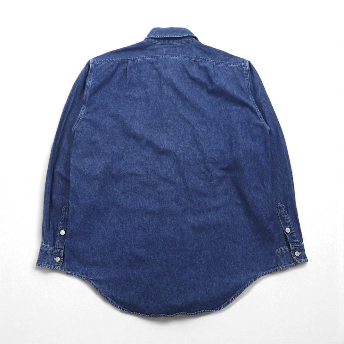 Polo Jeans Co. Ralph Lauren 90s Denim Work Shirt, Size M, Indigo, Double Pocket, LM237