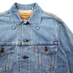 LEVI'S VINTAGE CLOTHING (LVC) USA made 1970s Reproduction 3rd Type Denim Jacket G-Jean M Blue Orange Tab 72351-0003