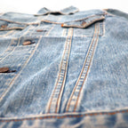 LEVI'S VINTAGE CLOTHING (LVC) USA made 1970s Reproduction 3rd Type Denim Jacket G-Jean M Blue Orange Tab 72351-0003