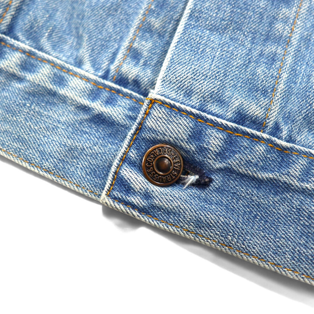 LEVI'S VINTAGE CLOTHING (LVC) USA made 1970s Reproduction 3rd Type Denim Jacket G-Jean M Blue Orange Tab 72351-0003