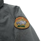 THE NORTH FACE detachable hood mountain parka M khaki cotton double zip zip-in-zip NY-2153