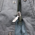 THE NORTH FACE detachable hood mountain parka M khaki cotton double zip zip-in-zip NY-2153