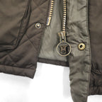 Barbour デボンジャケット DEVON JACKET キルティングジャケット L ダブルジップ コーデュロイ襟 中綿 ダイヤキルト MQU0883OL52