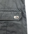 THE NORTH FACE detachable hood mountain parka M khaki cotton double zip zip-in-zip NY-2153