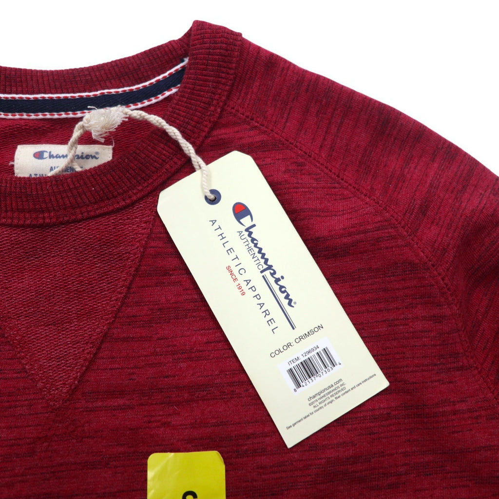 Champion French Terry Crew Sweatshirt S Red French Terry Crew 1296934 Unused