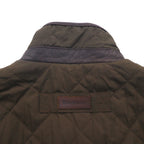 Barbour デボンジャケット DEVON JACKET キルティングジャケット L ダブルジップ コーデュロイ襟 中綿 ダイヤキルト MQU0883OL52