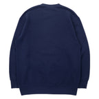 US NAVY Printed Sweatshirt L Navy Cotton Military FRUIT OF THE LOOM