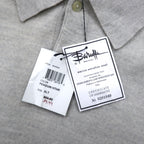 consensus merino wool knit polo shirt sweater XL grey wool unused