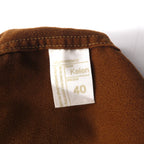 Kelen Fake Suede No Collar Jacket L Brown FAKE SUEDE NO COLLAR ZIP UP SHIRT TAUPO KL16WSH74 Made in Japan