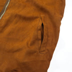 Kelen Fake Suede No Collar Jacket L Brown FAKE SUEDE NO COLLAR ZIP UP SHIRT TAUPO KL16WSH74 Made in Japan