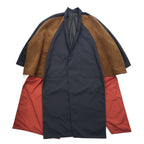 Ka na ta 2 sleeve coat poncho FREE black polyester ALL for doby made in Japan