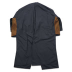 Ka na ta 2 sleeve coat poncho FREE black polyester ALL for doby made in Japan