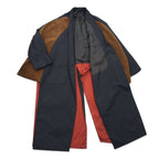 Ka na ta 2 sleeve coat poncho FREE black polyester ALL for doby made in Japan